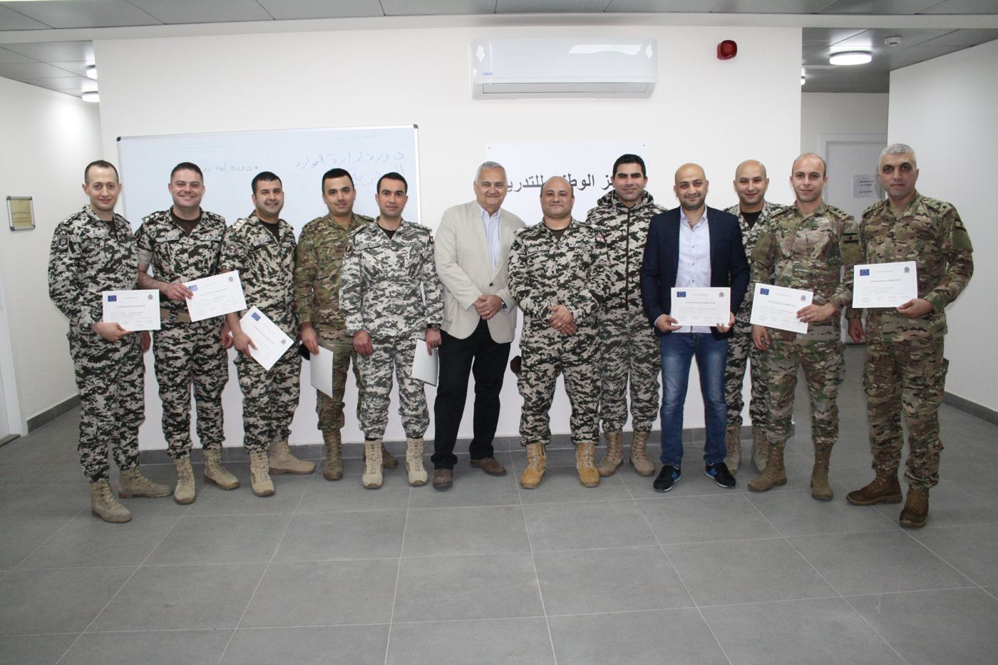 Remise de certificats de formation au Liban